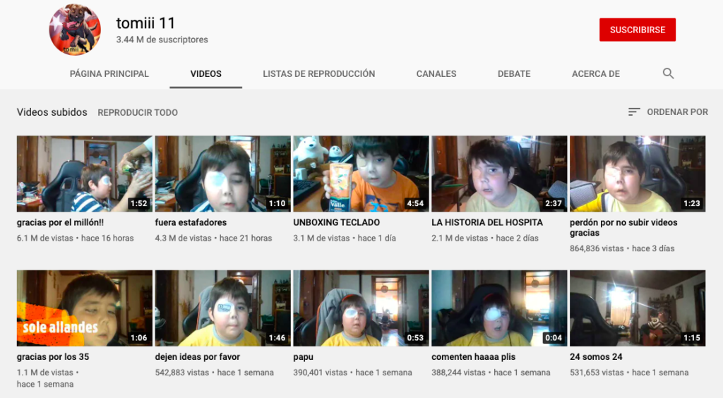 Captura de Youtube